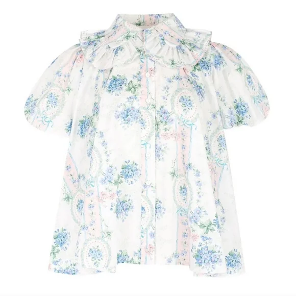 Selkie The Cream Puff Blouse in La Belle Etoile - Picture 3 of 16